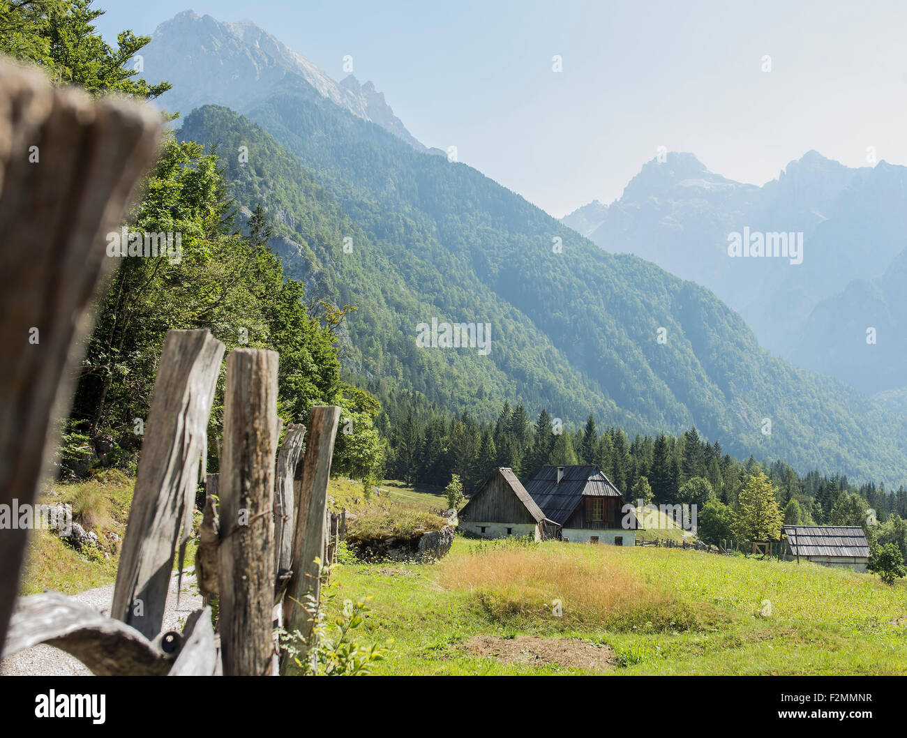 small mountain village, standing in the valley Stock Photo - Alamy