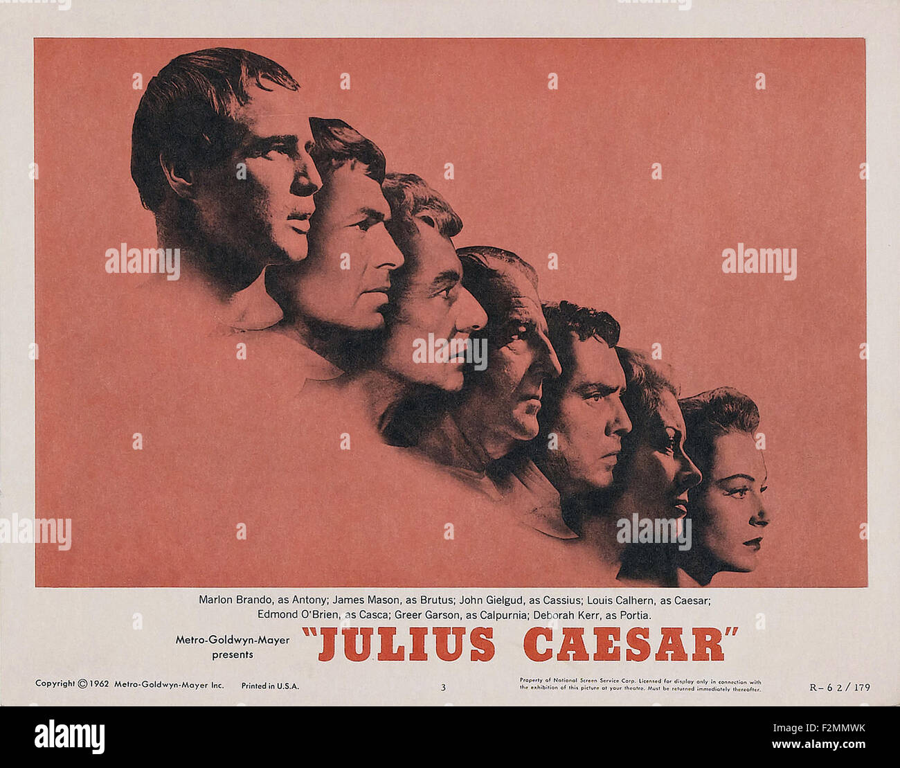Julius Caesar (1953) 03 - Movie Poster Stock Photo