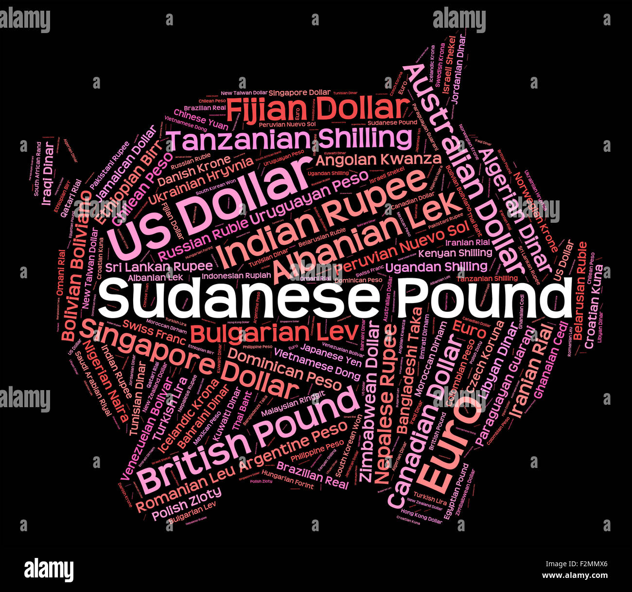 Sudanese Pound Meaning Worldwide Trading And Banknotes Stock Photo