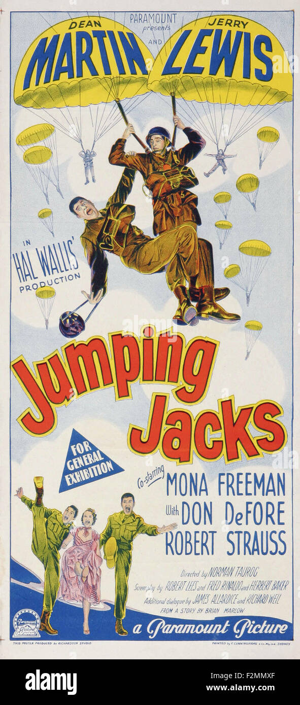 Jumping Jacks 05 Movie Poster Stock Photo Alamy