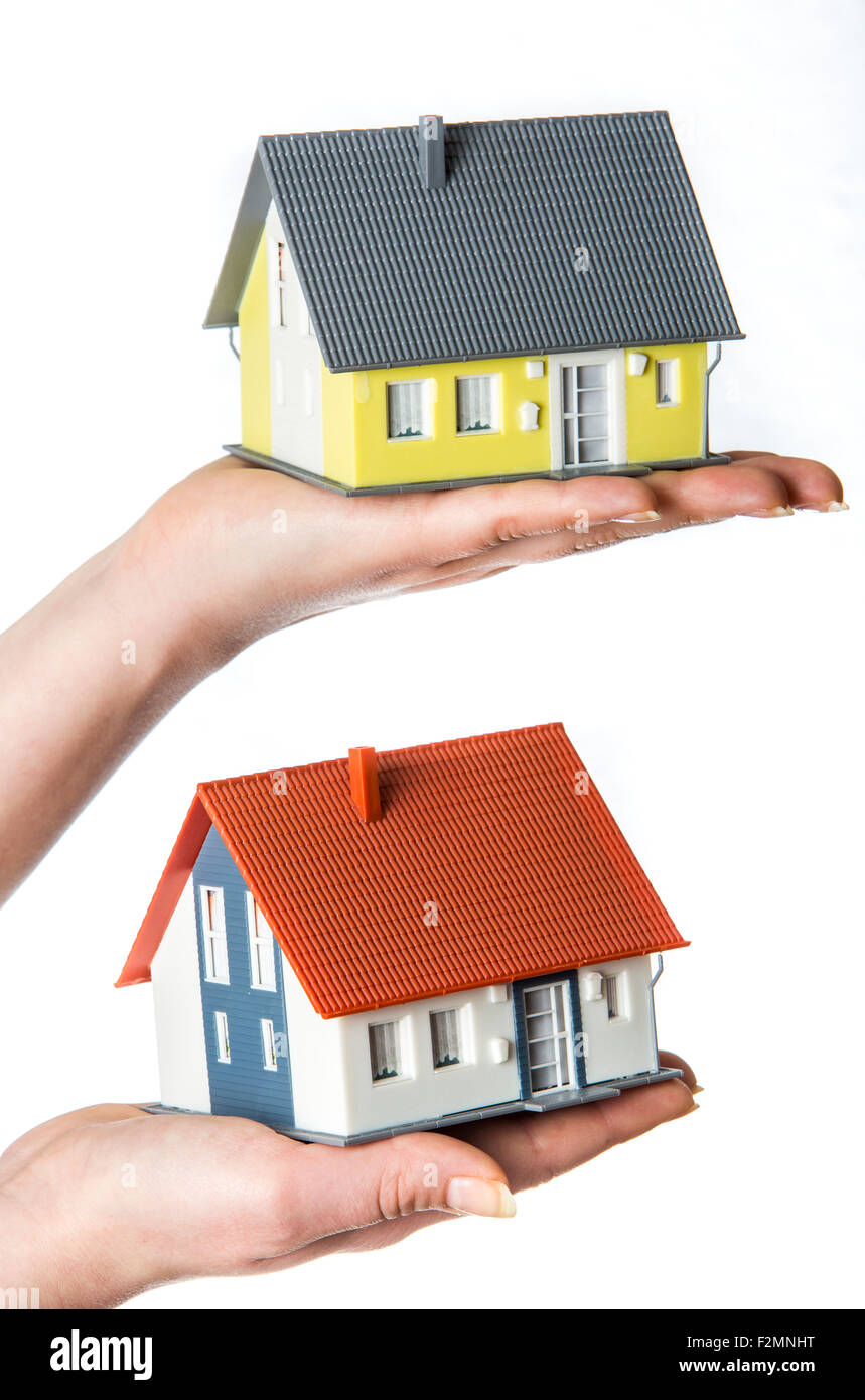 Symbolic image, private house, real estate, protection, safe, security