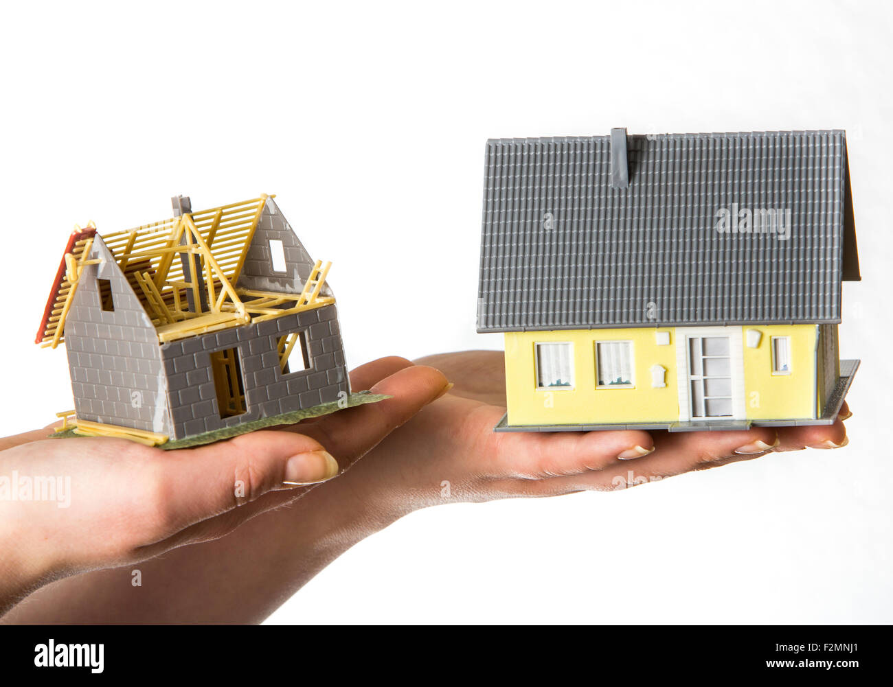 Symbolic image, private house, real estate, protection, safe, security