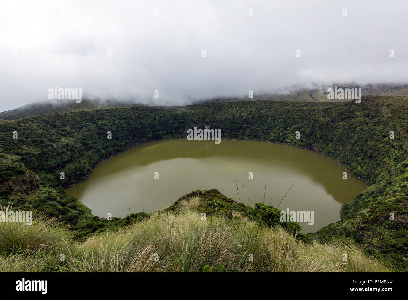 Lagoa Negra in Reserva Natural do Morro Alto e Pico da Sé, Flores Island,  Azores Stock Photo