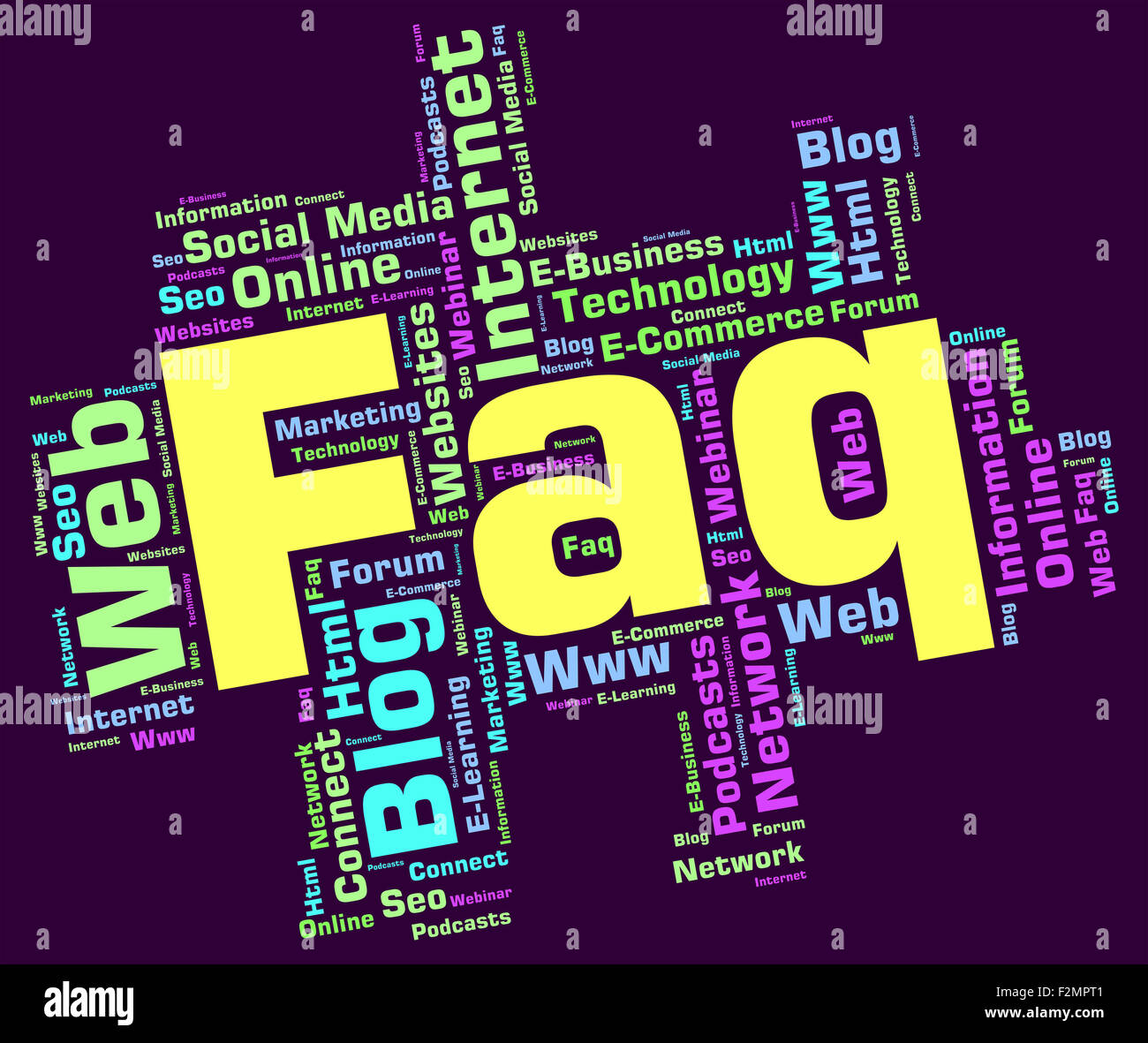 Faq Word Meaning Frequently Asked Questions And Asking Assistance Stock ...
