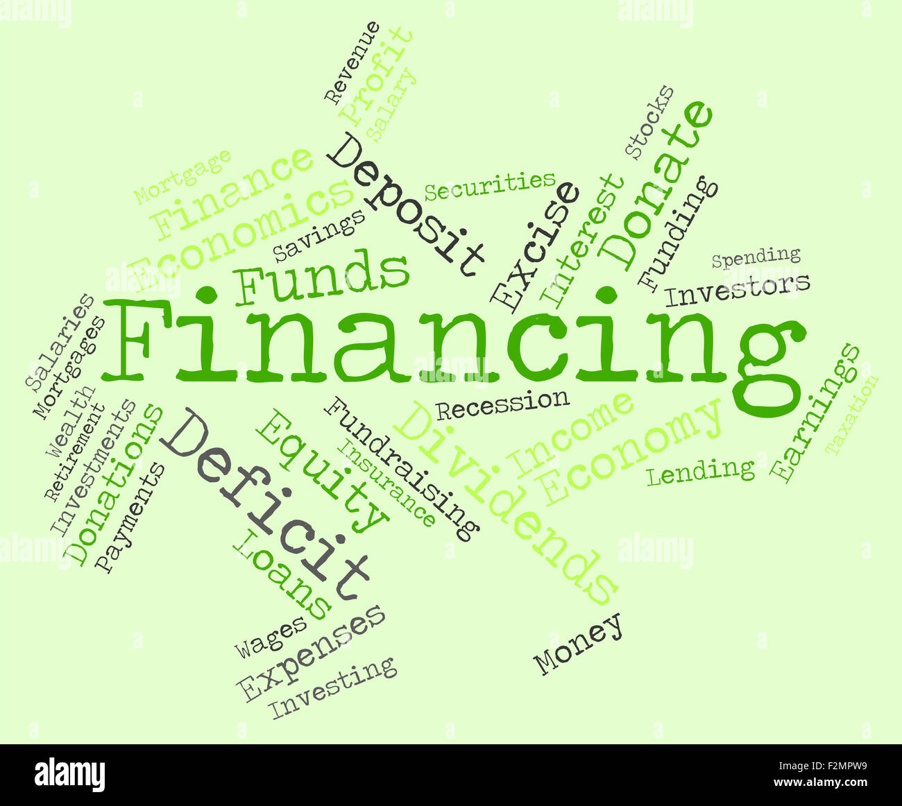 Financing Word Meaning Business Trading And Money Stock Photo - Alamy