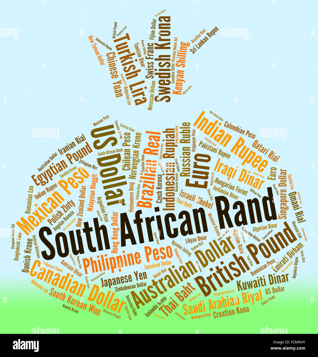 South African Rand Meaning Forex Trading And Words Stock Photo - Alamy