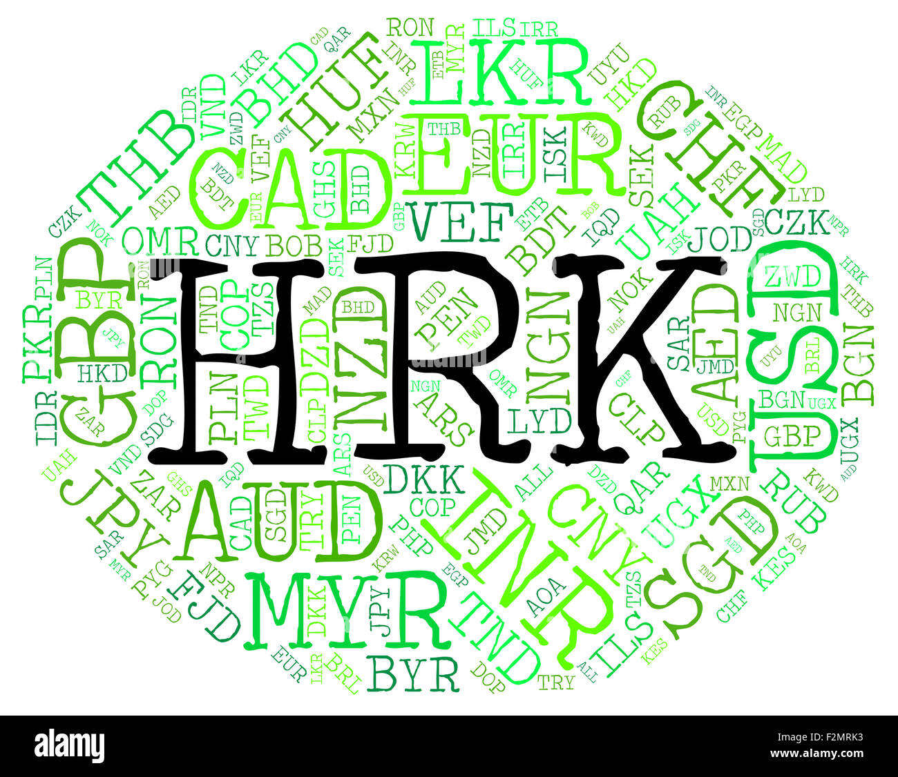 Hrk Currency Representing Foreign Exchange And Coin Stock Photo - Alamy