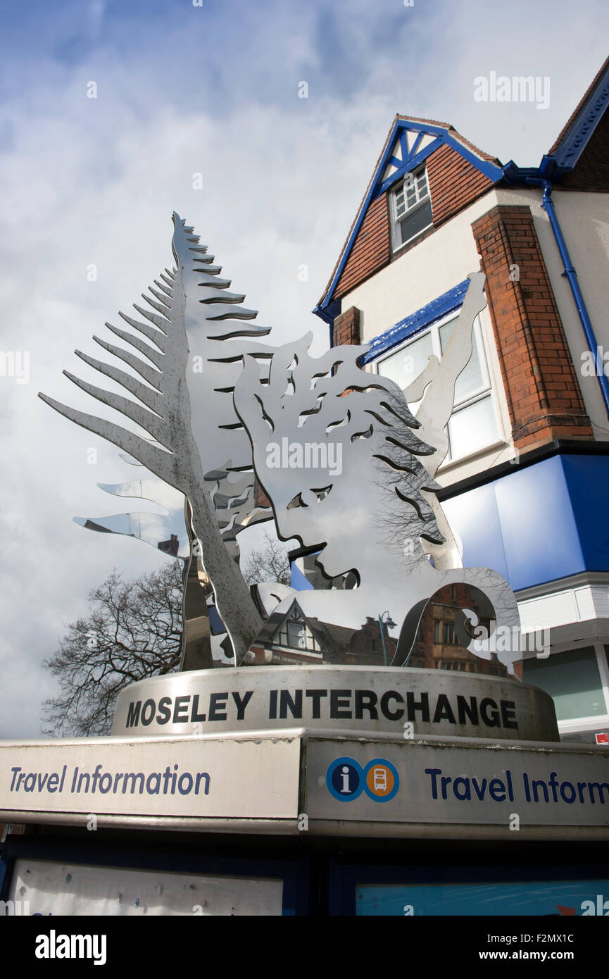 The Interchange and Travel Information point in Moseley which is being featured in the urban section of ‘Best Places to Live’ Bi Stock Photo