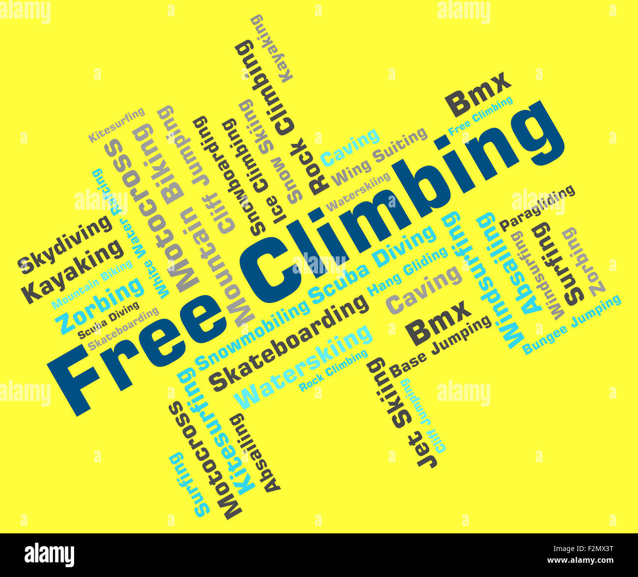 Free Climbing Words Indicating Text Mountain And Climbers Stock Photo