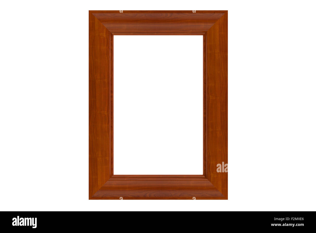 Wooden Photo Frame isolated on white background Stock Photo - Alamy