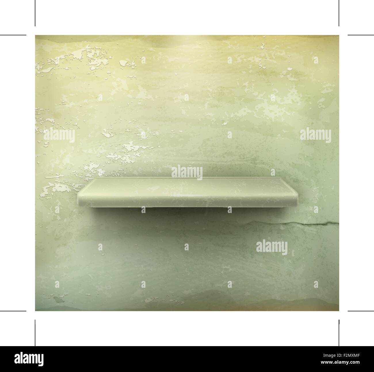 Empty shelf, vintage background vector Stock Vector Image & Art - Alamy