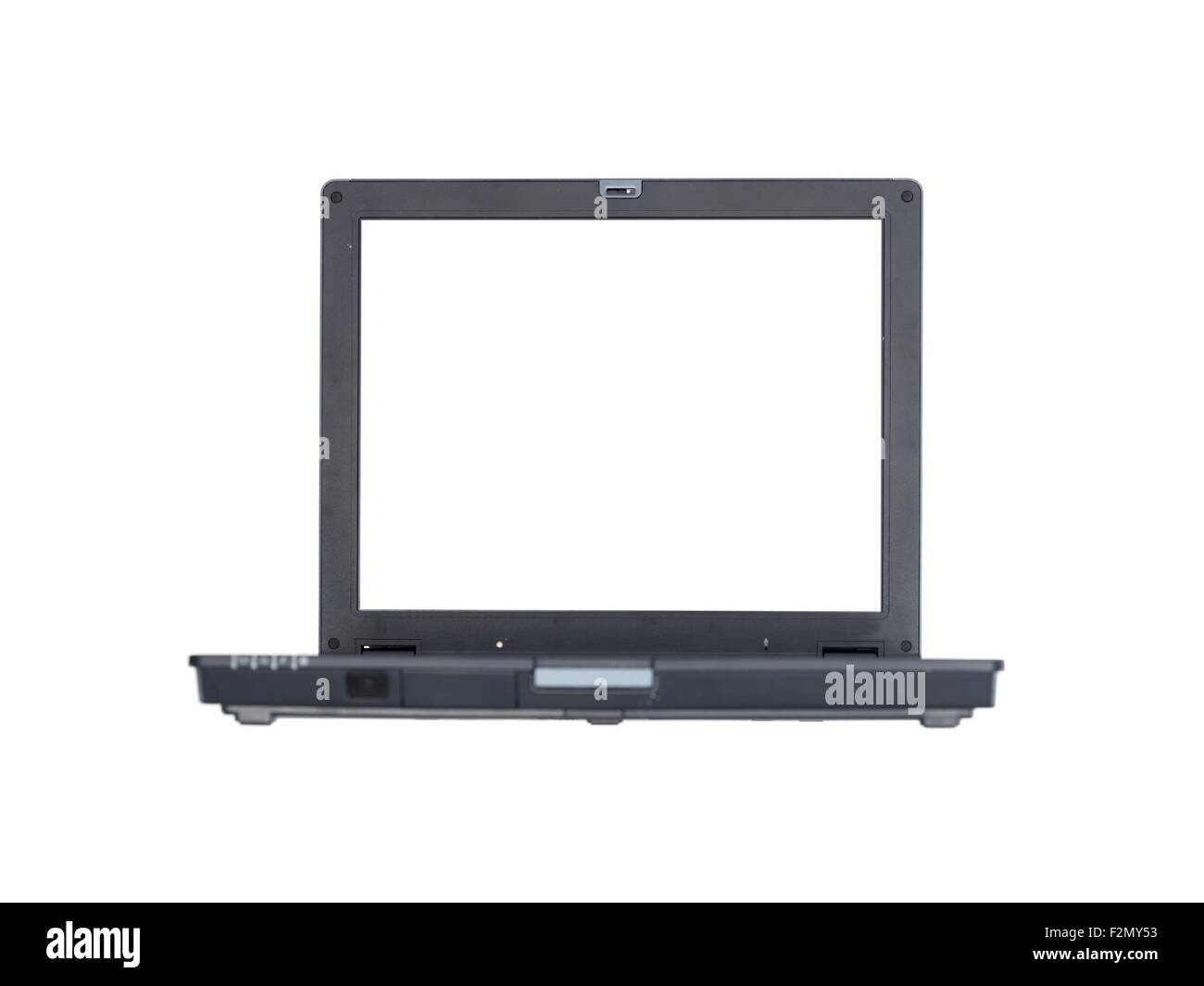 Slightly Open Computer A close up shot of a open laptop Stock Photo - Alamy