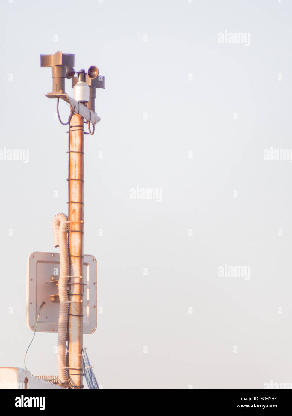 Industrial weather station. control unit in the industrial area Stock Photo
