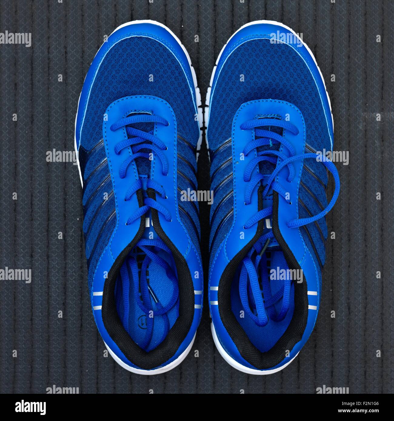 A close up shot of running shoes Stock Photo Alamy