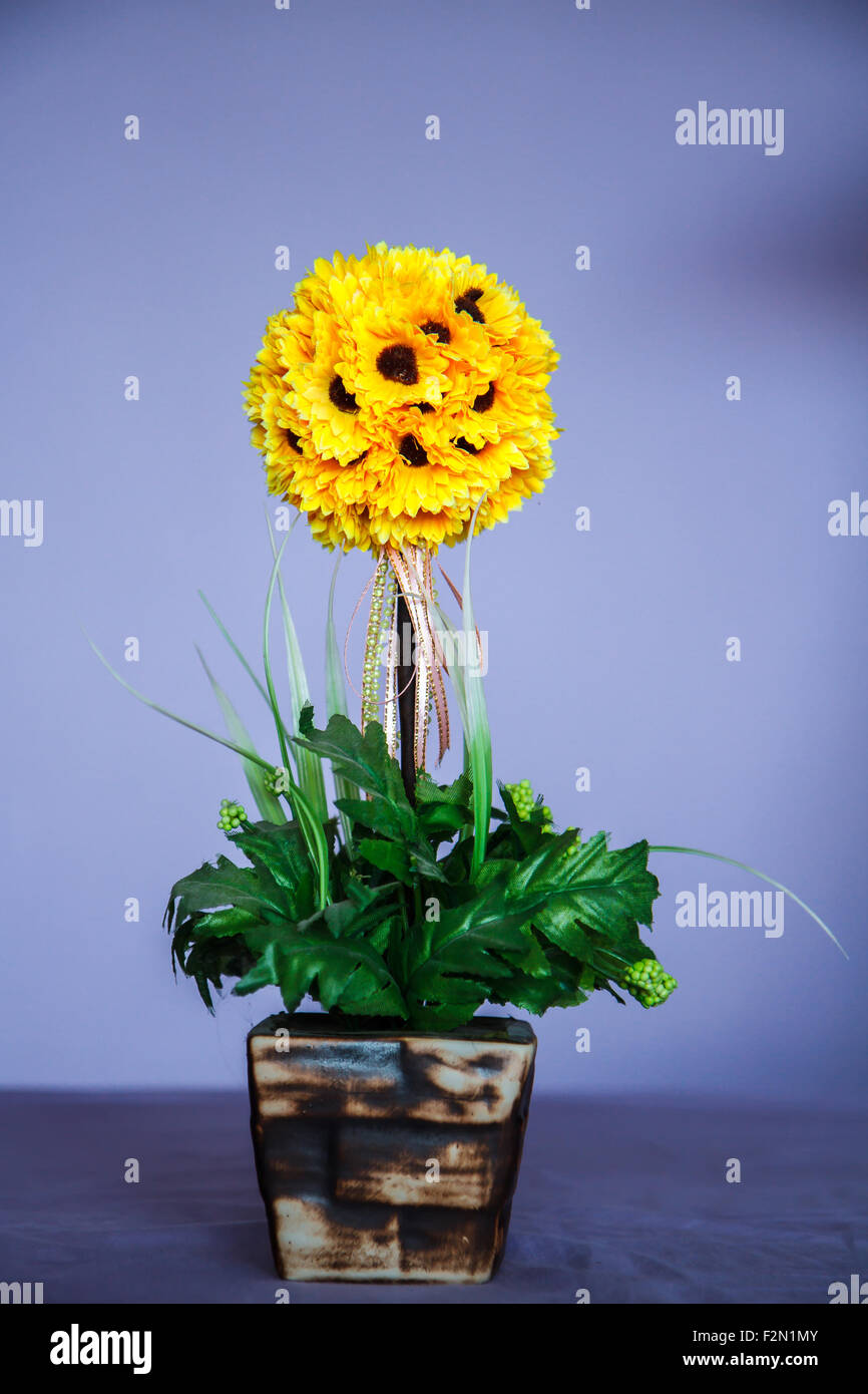 Sunflowers in a Vase Stock Photo Alamy
