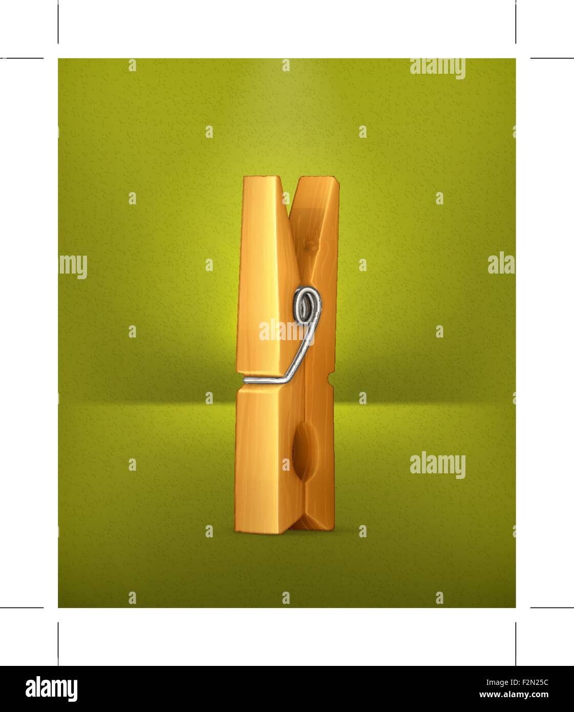 Wooden clothespin, vector Stock Vector Image & Art Alamy