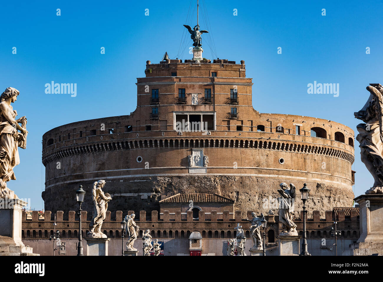 Castel Sant' Angelo, Castle of the Holy Angel, Rome, Italy Stock Photo