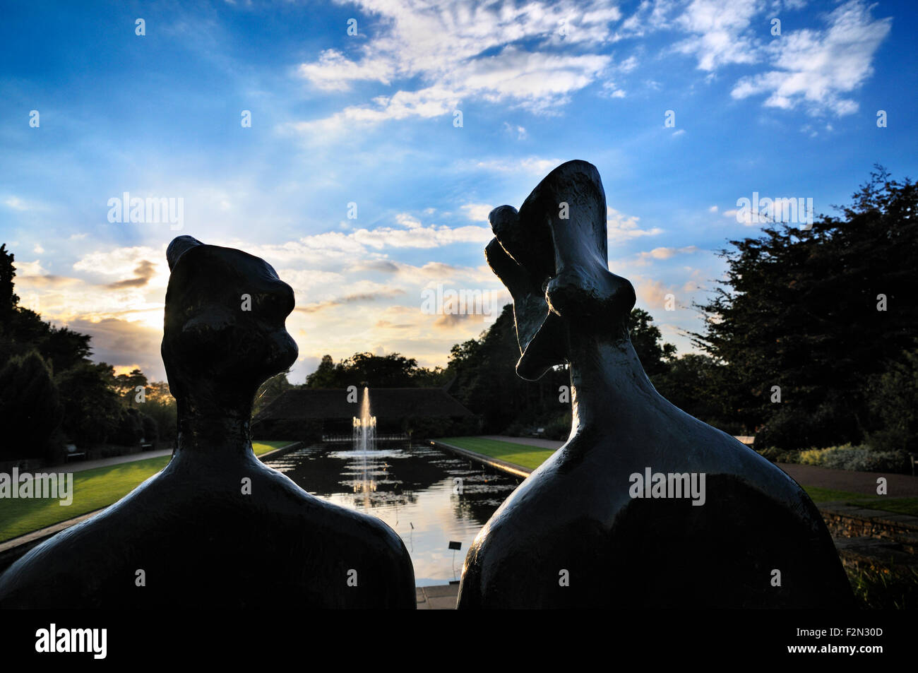 King and Queen', Henry Moore OM, CH, 1952–3, cast 1957