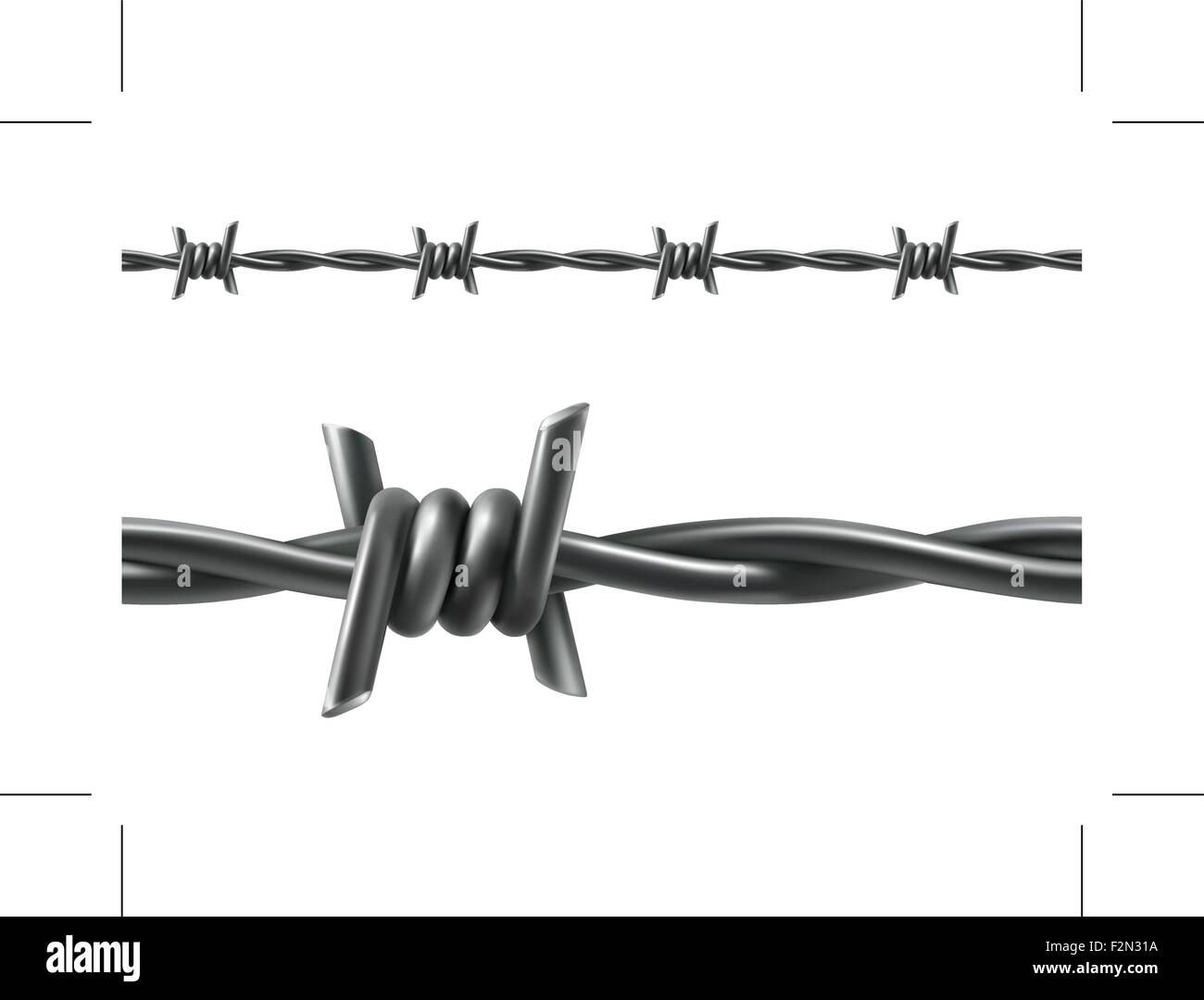 Barbed wire seamless vector Stock Vector Image & Art - Alamy