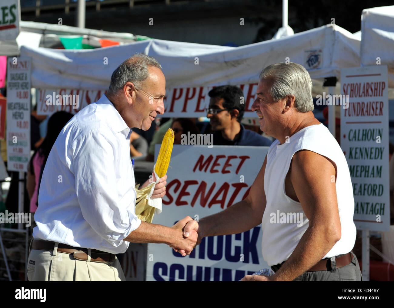 Bellmore, New York, USA. 20th September 2015. U.S. Senator CHARLES