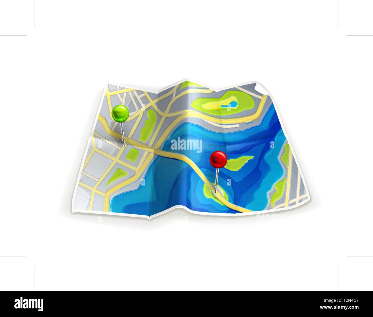 Planner map Cut Out Stock Images & Pictures - Alamy