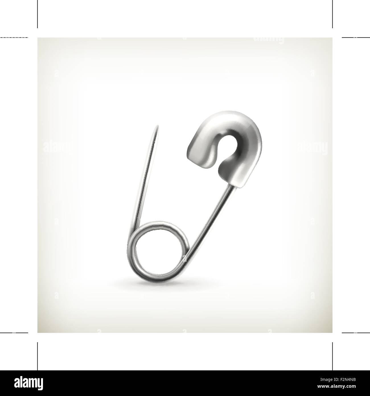 Tailor safety pin icon hi-res stock photography and images - Alamy