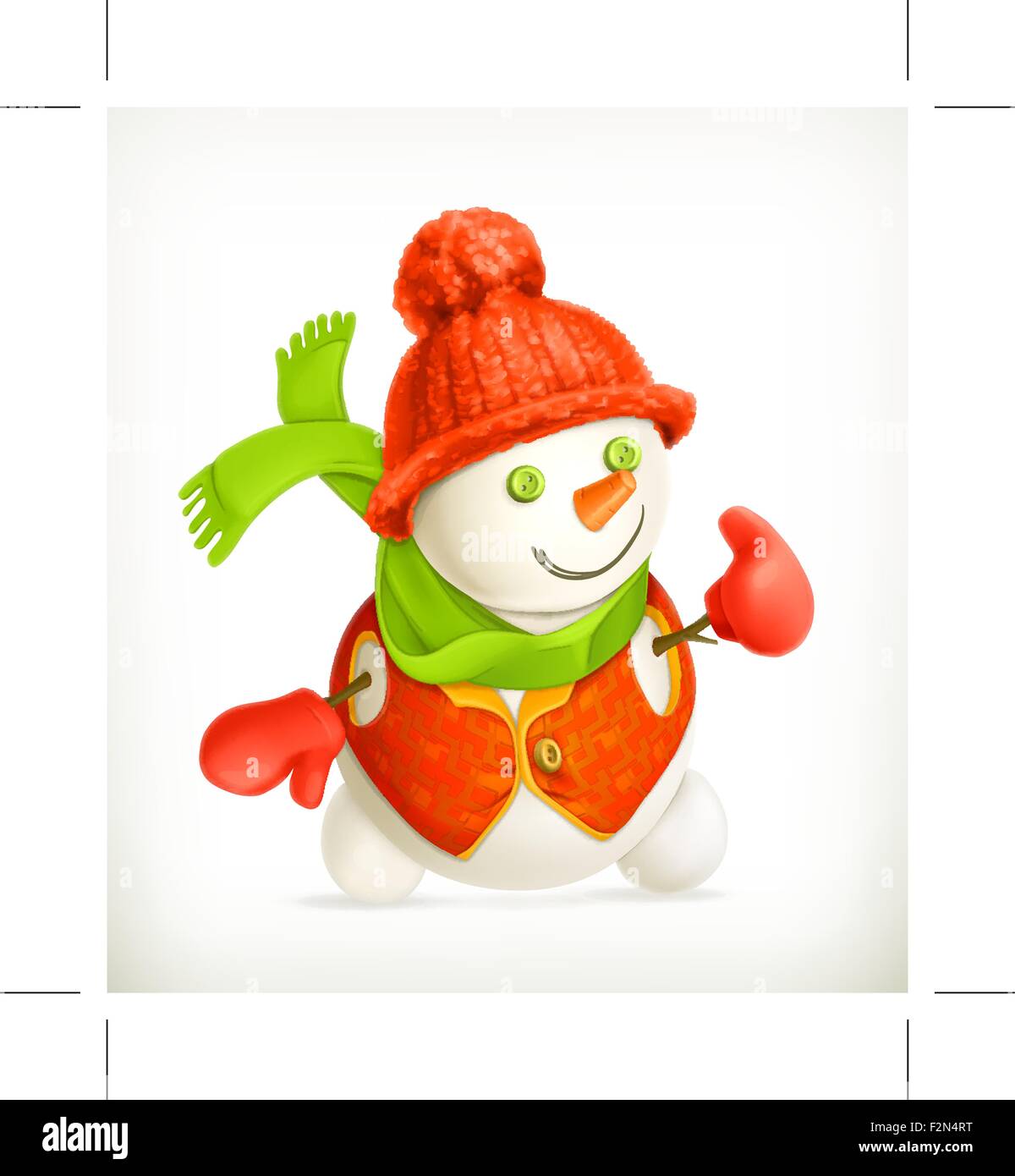 Snowman, vector icon Stock Vector Image & Art - Alamy