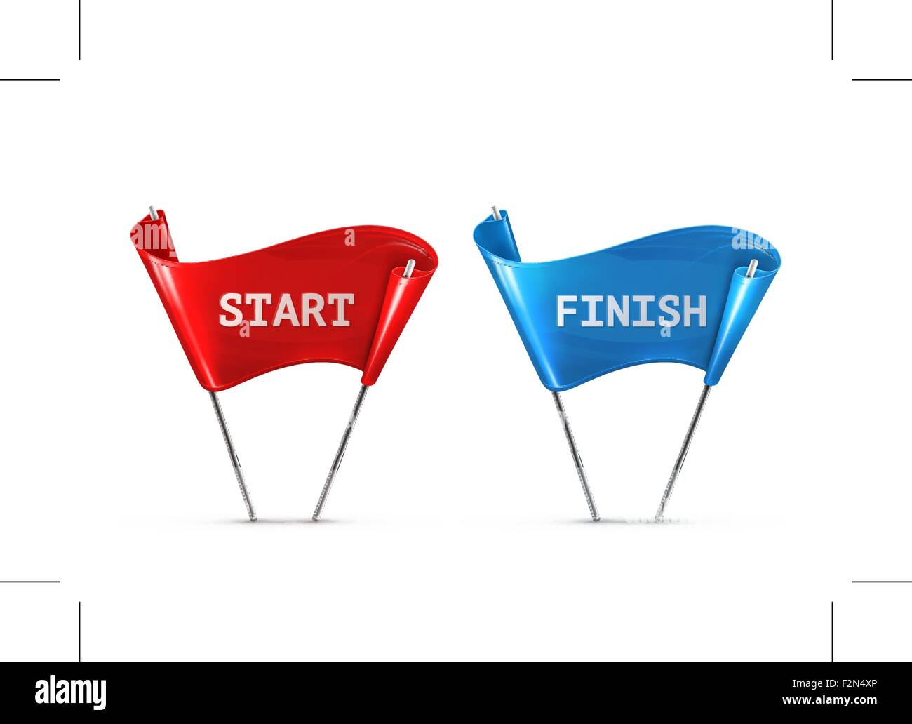 Start and Finish, vector illustration Stock Vector Image & Art - Alamy