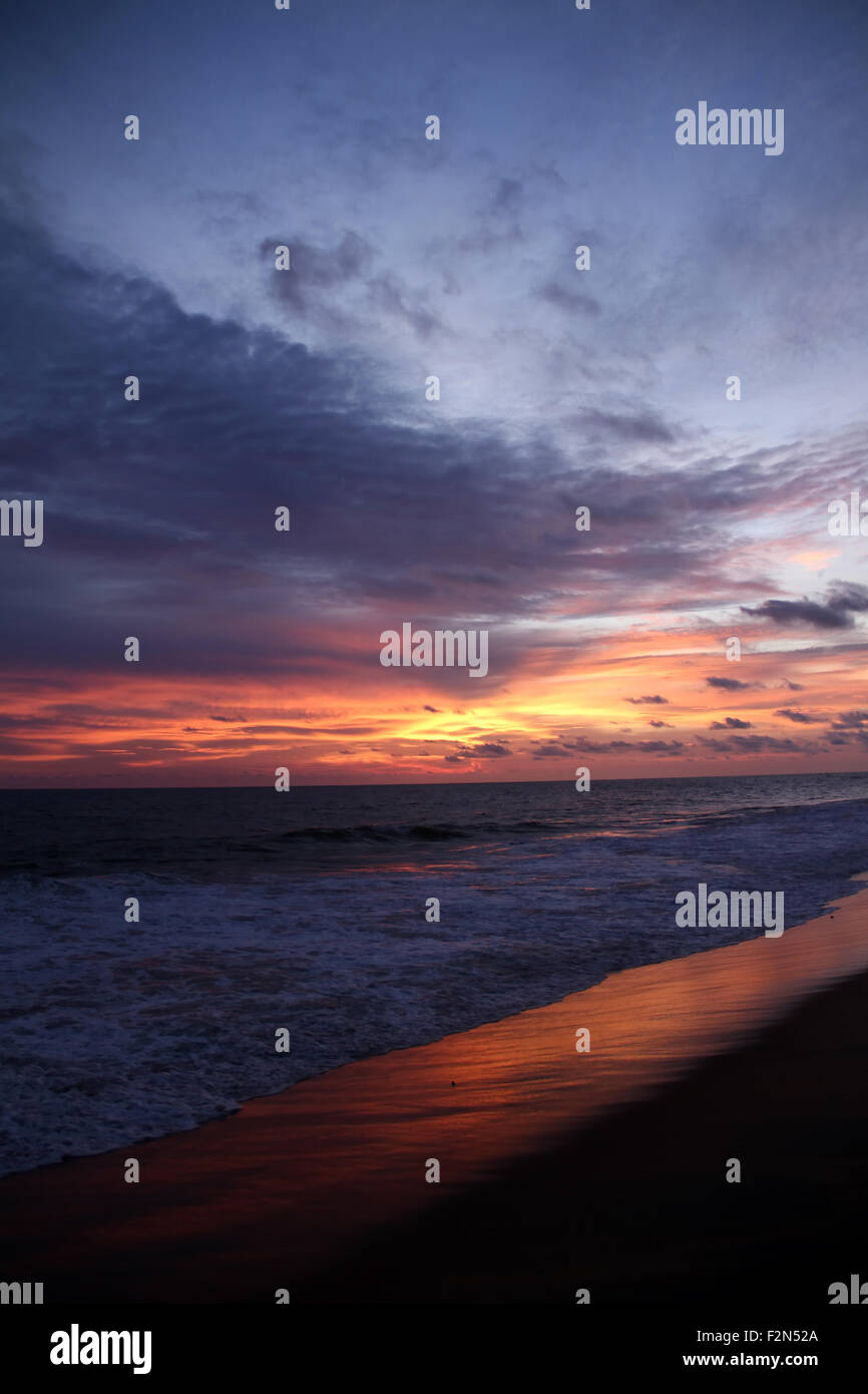 Colorful sunset over the sea Stock Photo - Alamy