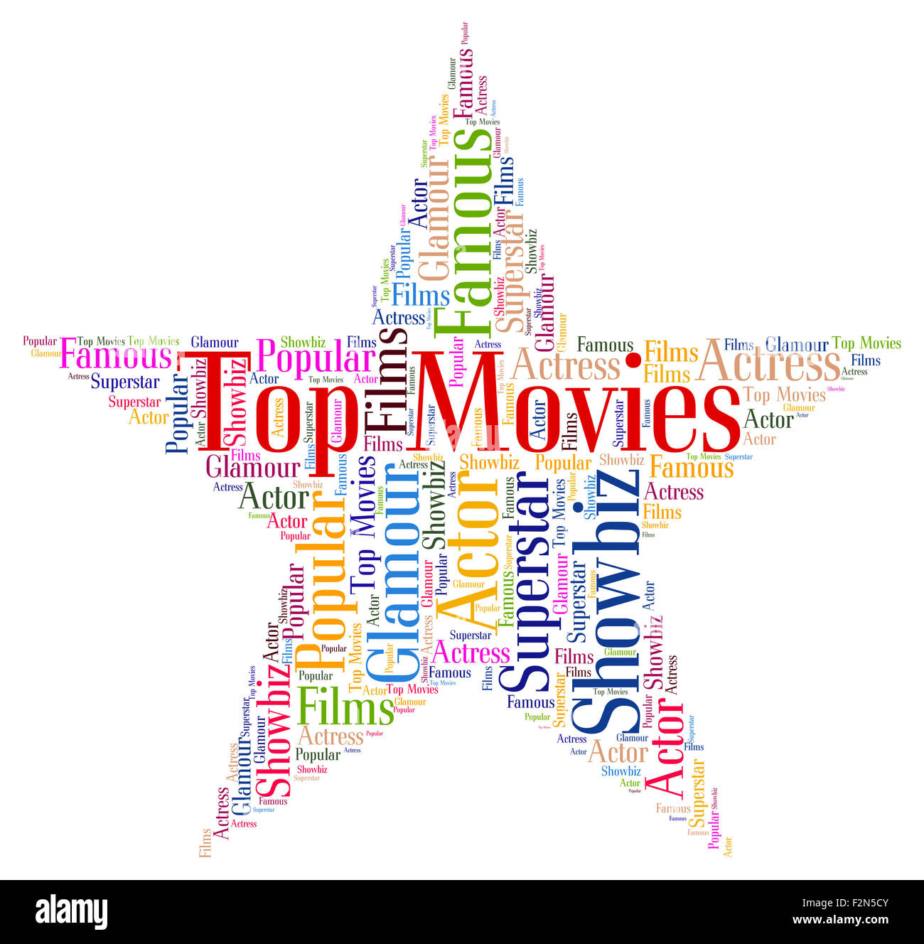 Top Movies Indicating Motion Picture And Unbeaten Stock Photo