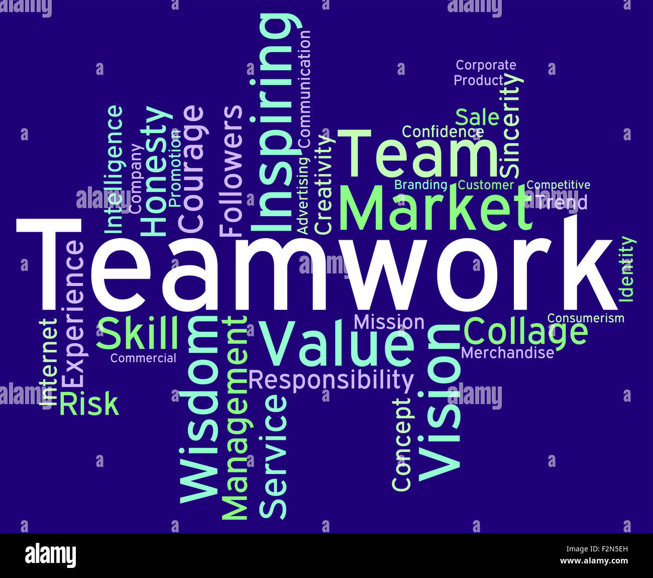 Teamwork Words Representing Unit Unity And Combined Stock Photo Alamy