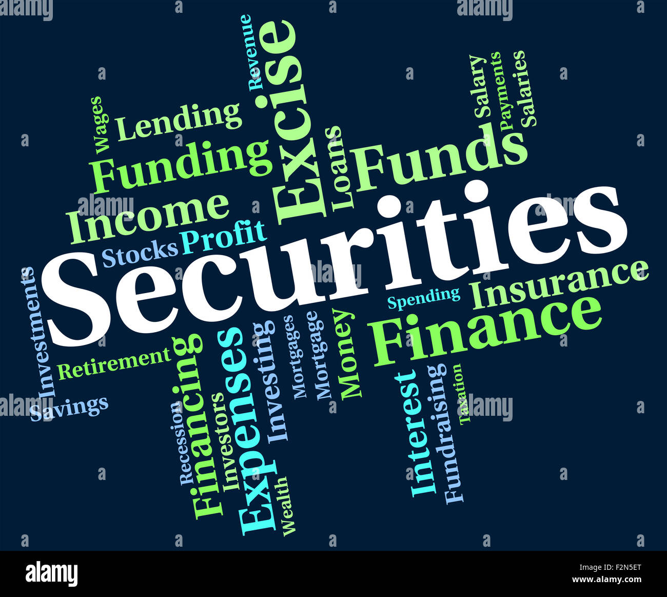 Securities Word Meaning Financial Obligation And Bonds Stock Photo Alamy
