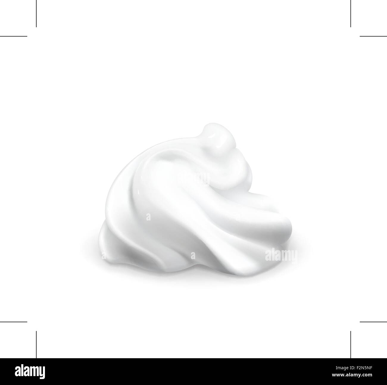 Whipped cream vector Stock Vector Image & Art Alamy