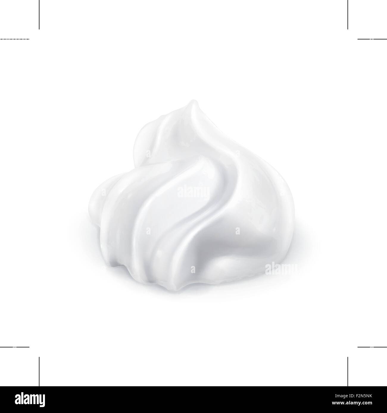 Whipped cream vector icon Stock Vector Image & Art Alamy