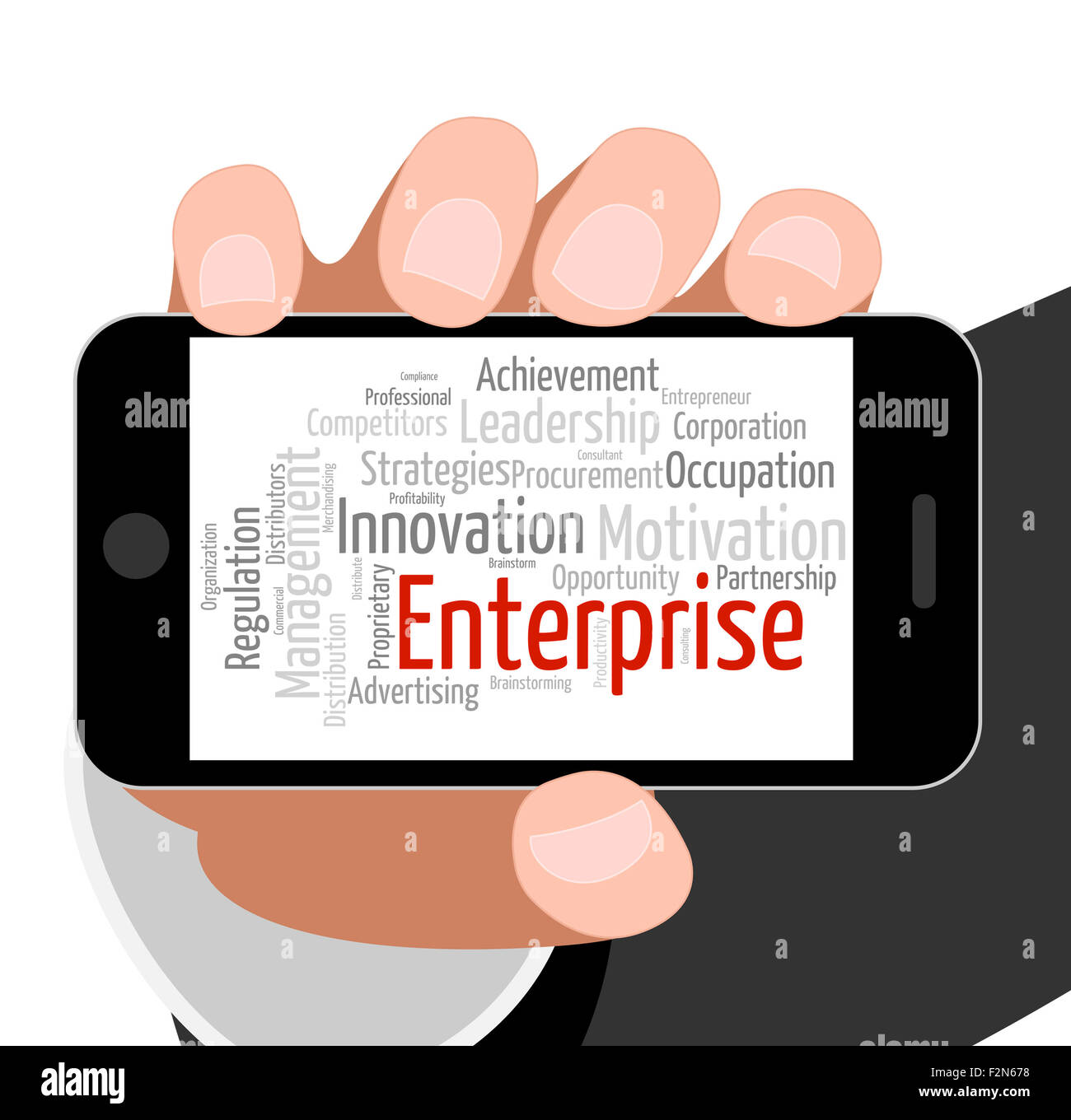 Enterprise Word Representing Corporation Enterprises And Organization Stock Photo Alamy