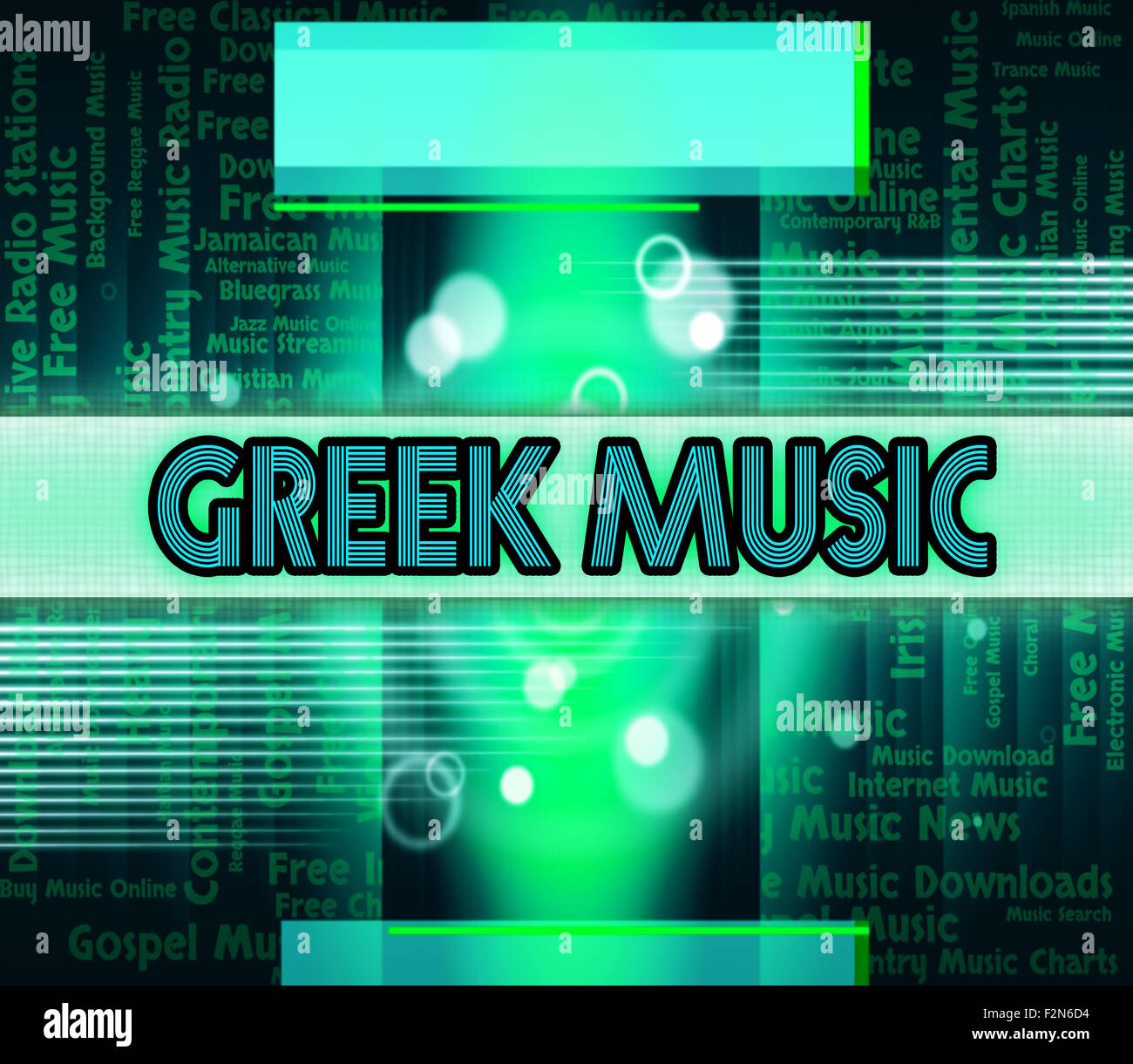 Greek Music Meaning Sound Tracks And Harmonies Stock Photo Alamy