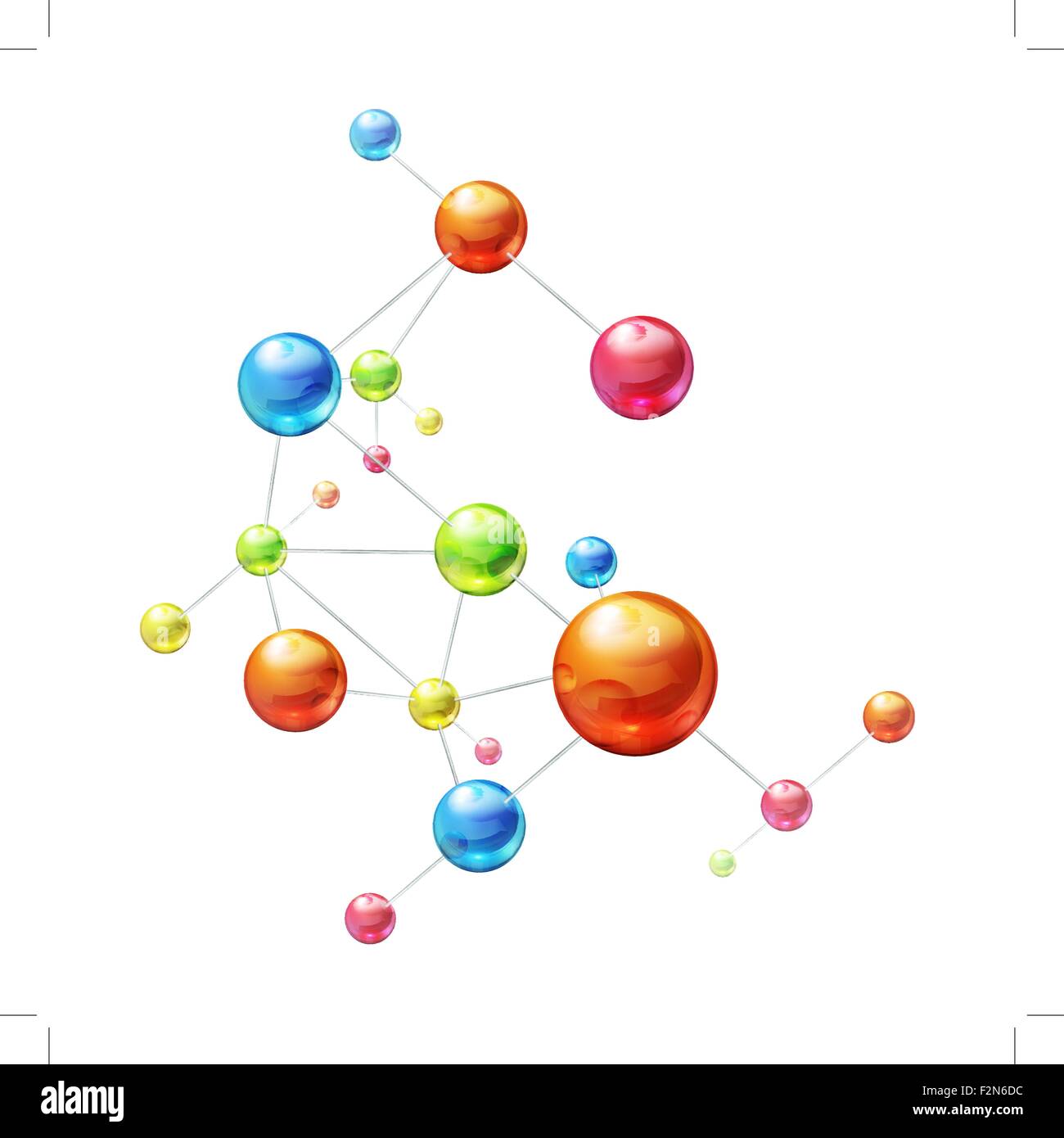 Chemical molecule structure on white Stock Vector Images - Alamy