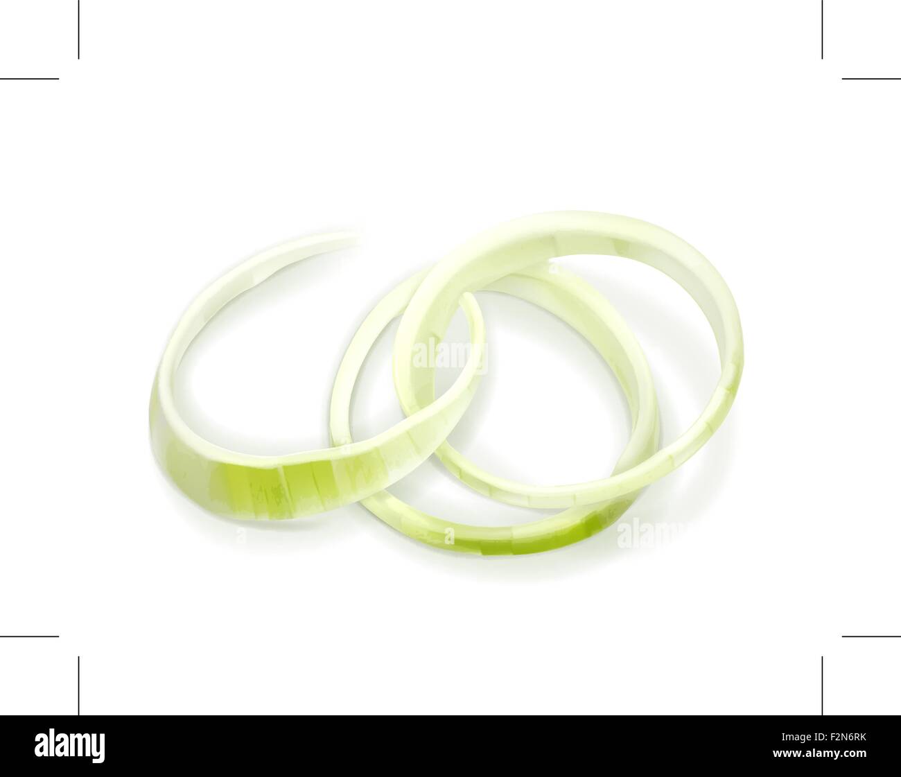 Onion rings vector illustration Stock Vector