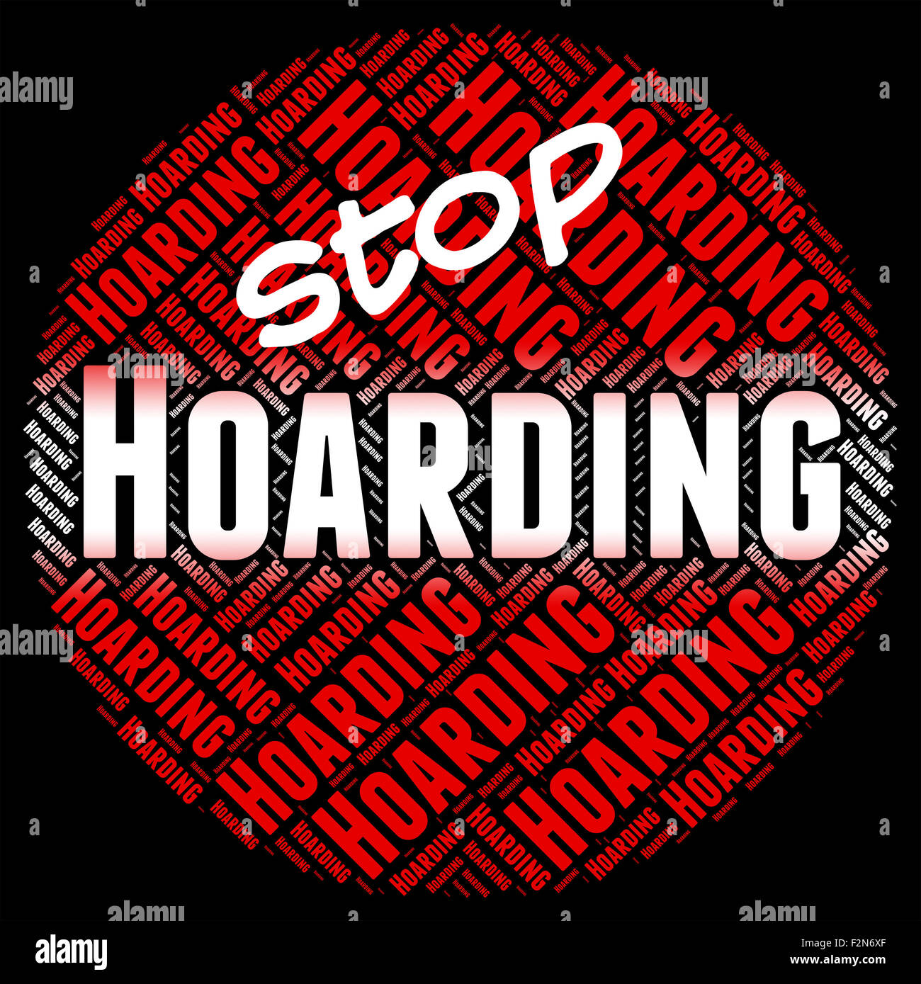 Stop Hoarding Indicating Squirrel Away And Prohibited Stock Photo