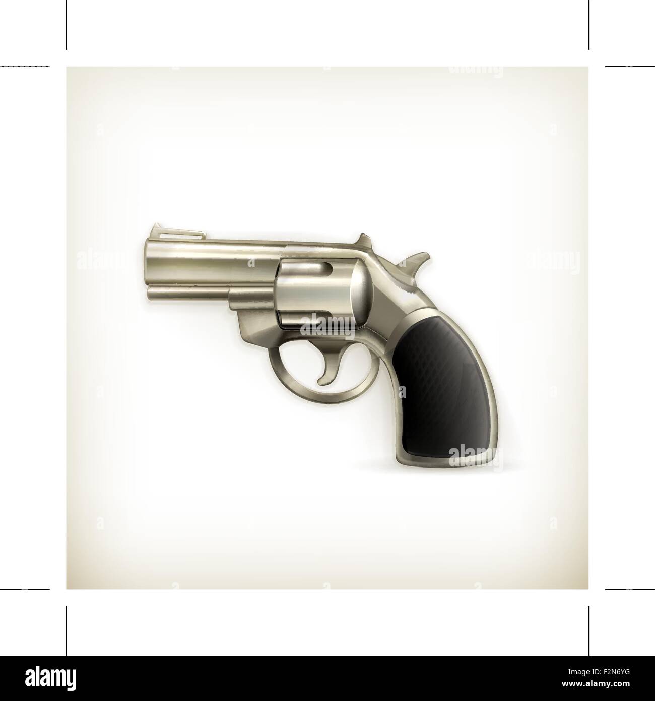 Handgun vector hi-res stock photography and images - Alamy