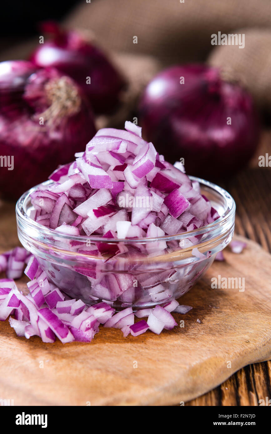 Close up diced onion cubes hi-res stock photography and images - Alamy
