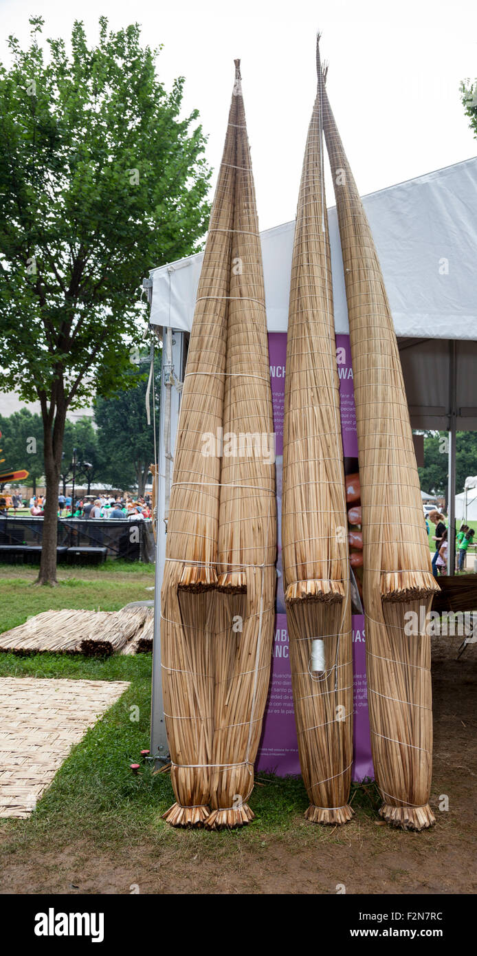 Totora Rafts from Huanchaco, Peru Stock Photo - Alamy