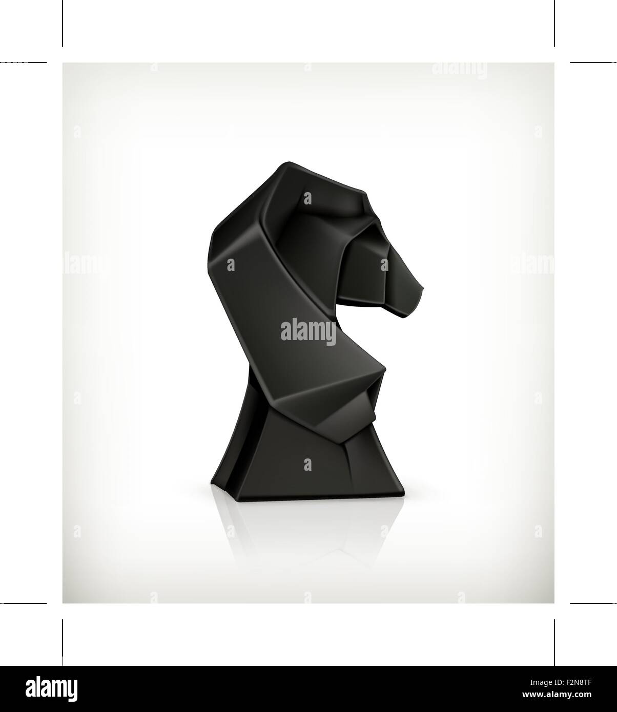 Knight 3d Paper Icon Symbol Stock Photos Knight 3d Paper