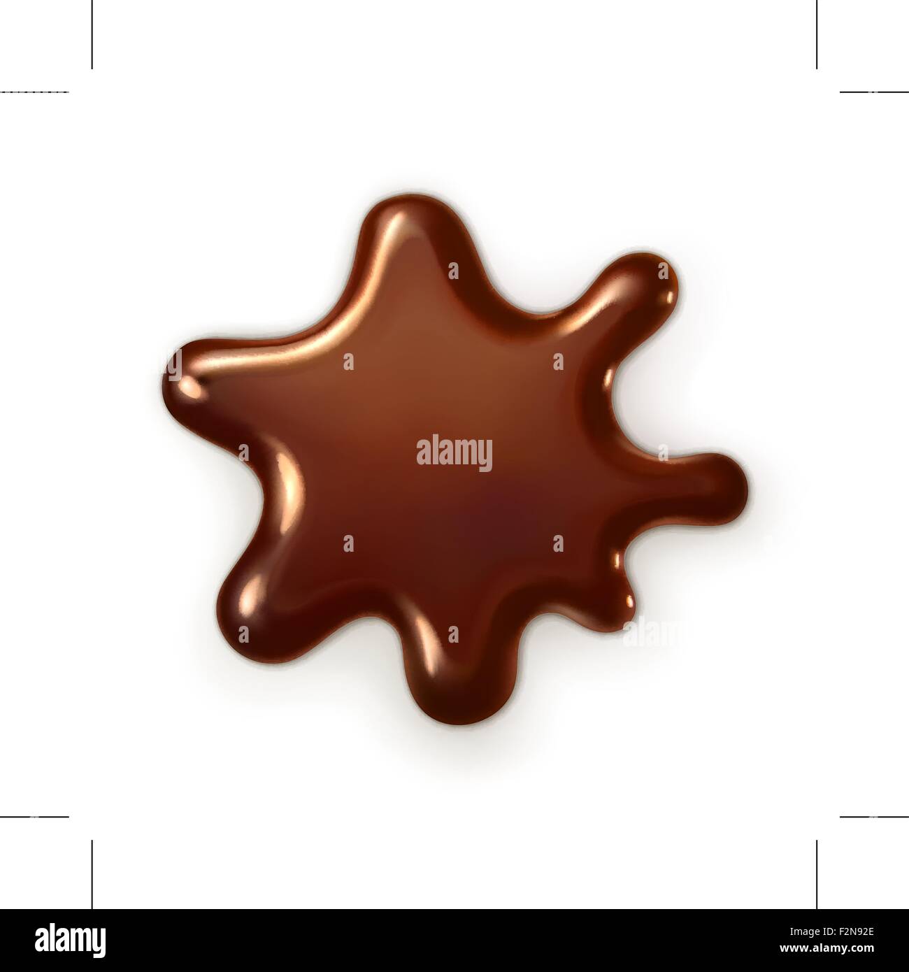 Chocolate drop, vector illustration Stock Vector Image & Art Alamy
