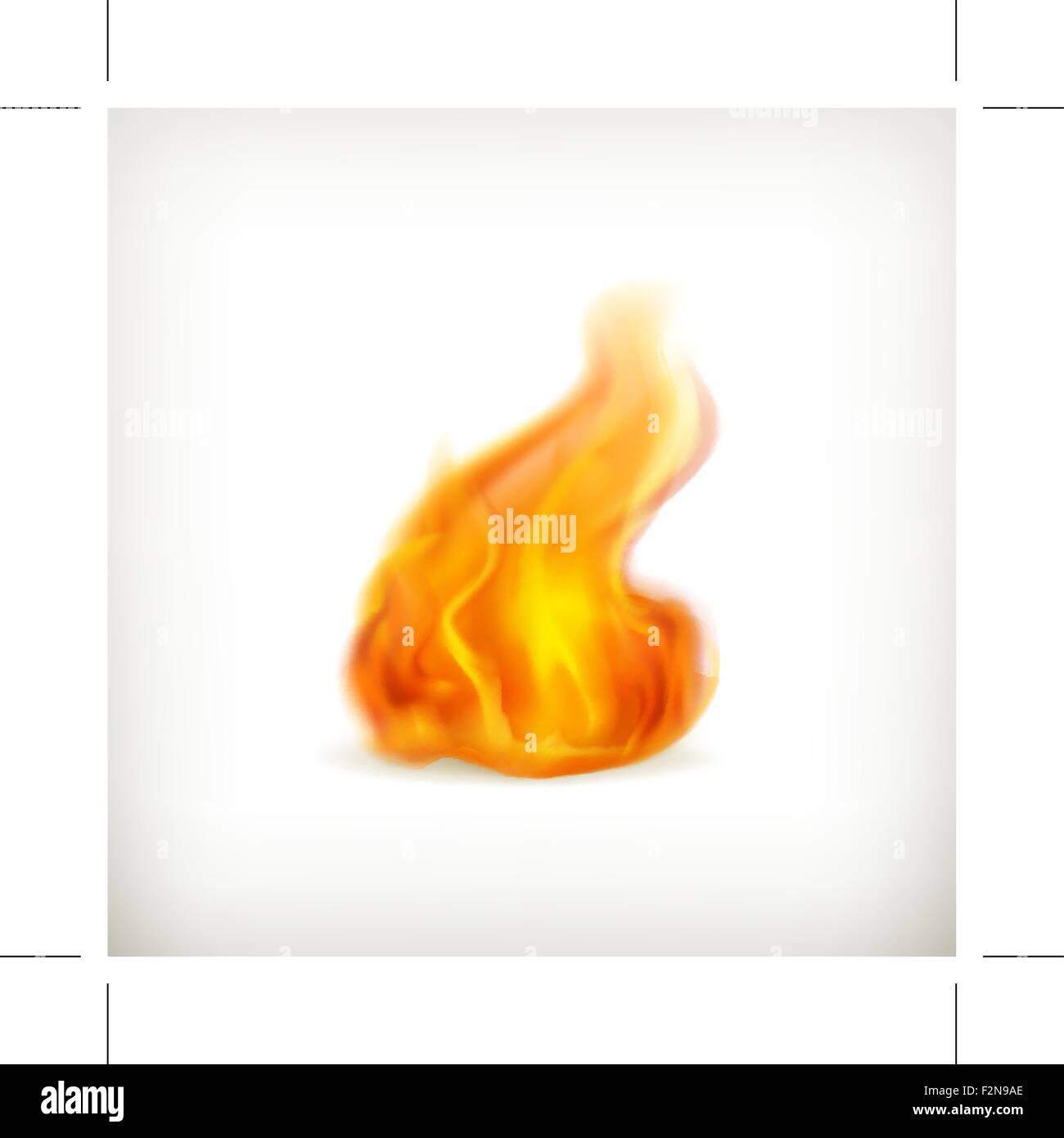 Flame, vector icon Stock Vector Image & Art - Alamy
