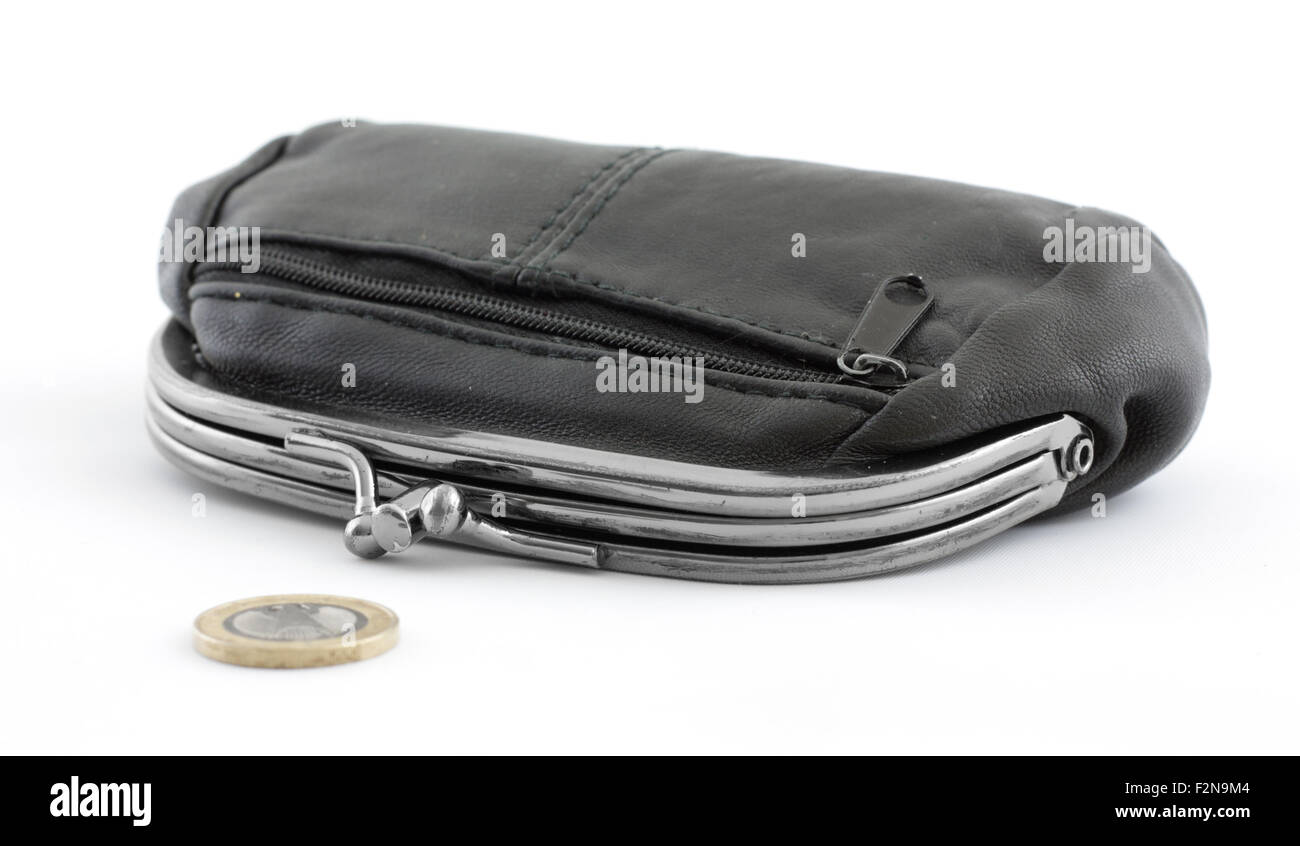 Leather Change Purse Stock Photo Alamy