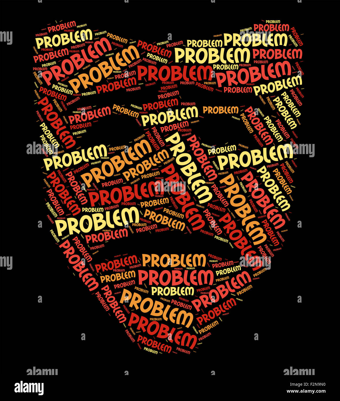 Problem Word Indicating Plight Quandary And Hiccup Stock Photo