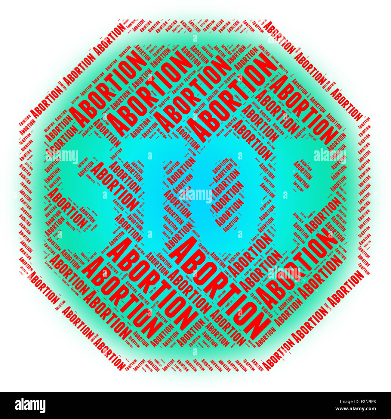 Stop Abortion Representing No Stopped And Danger Stock Photo