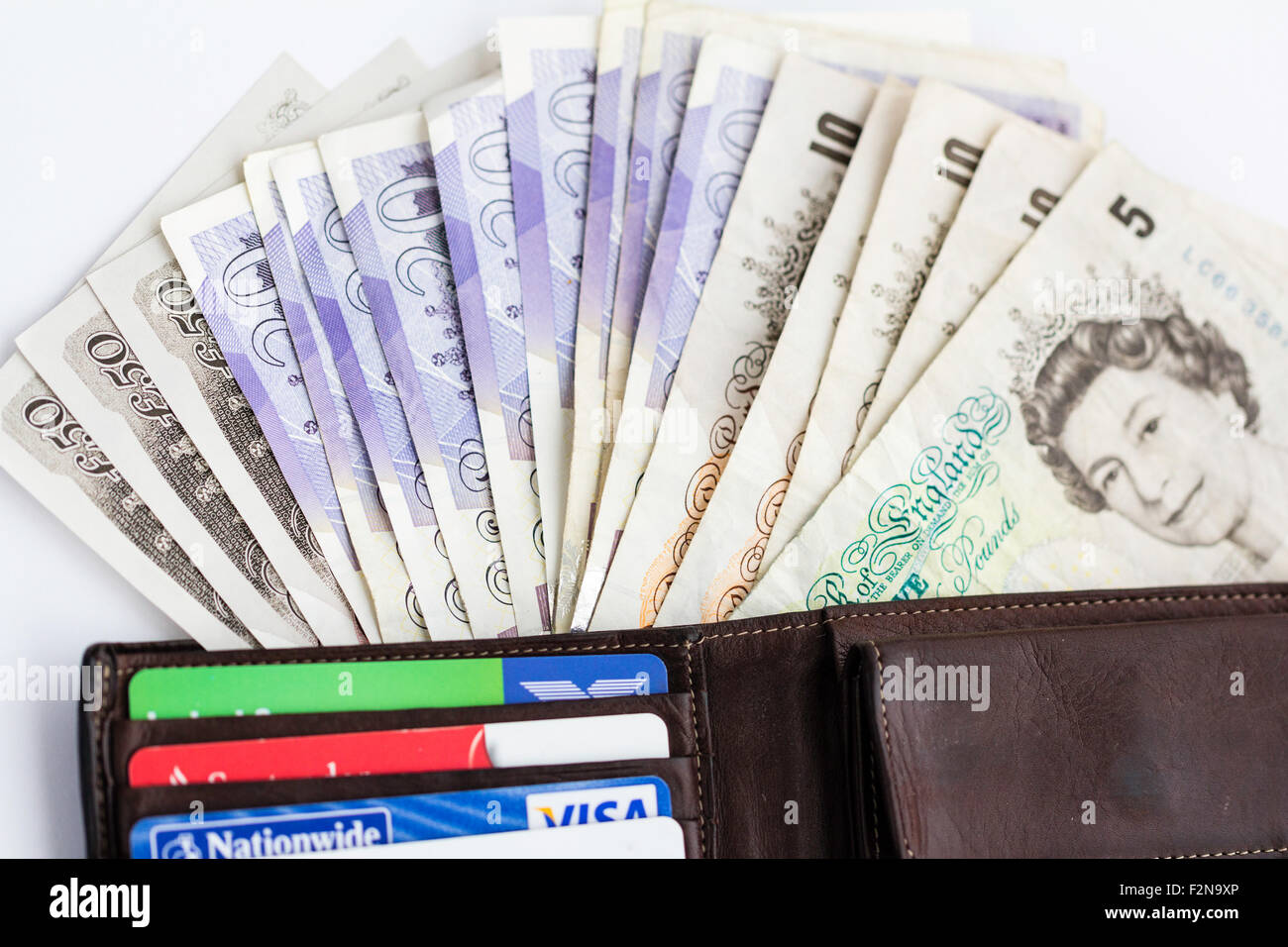 Wallet British Pound Stock Photos & Wallet British Pound Stock Images