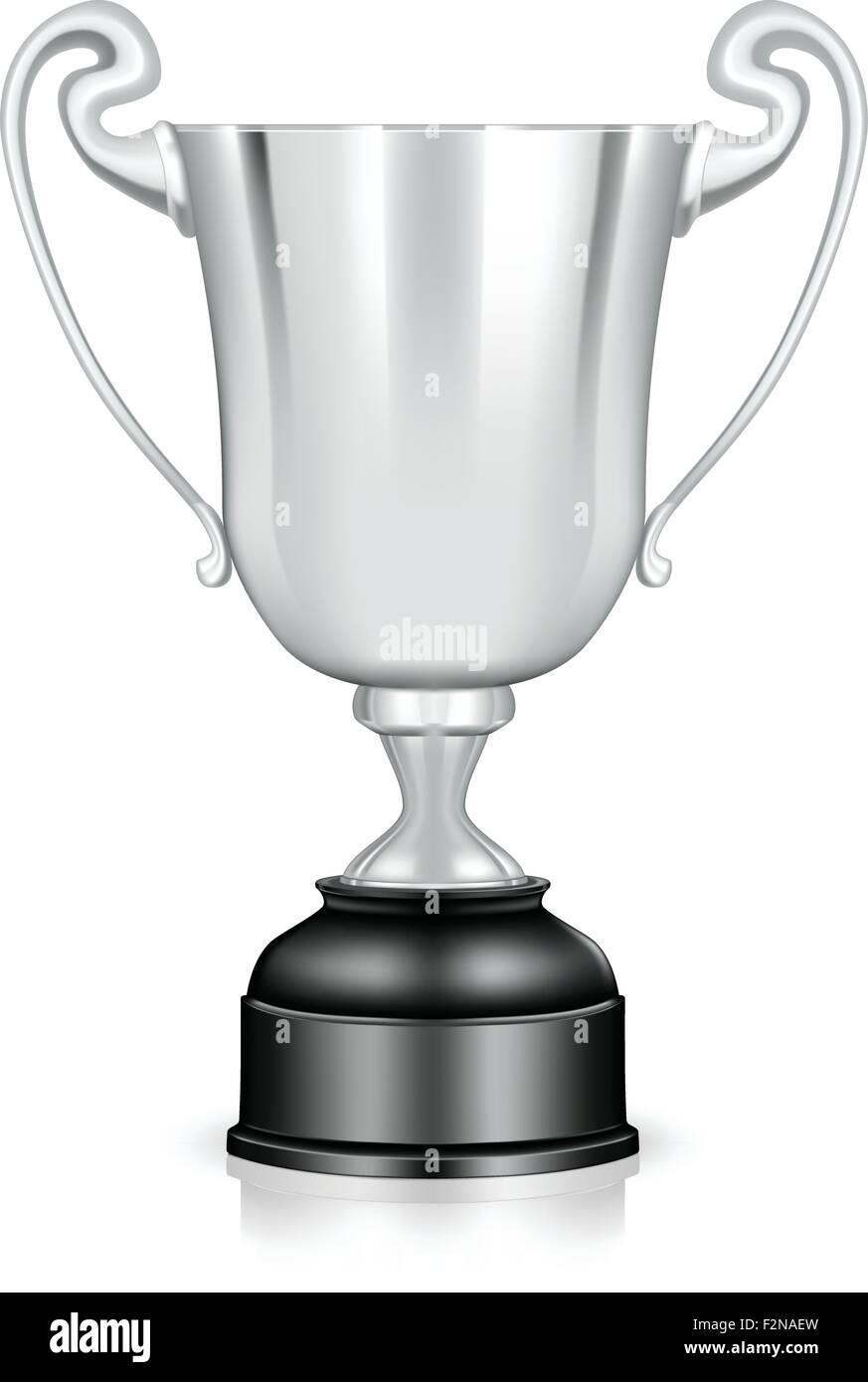 Silver Trophy, vector Stock Vector Image & Art - Alamy
